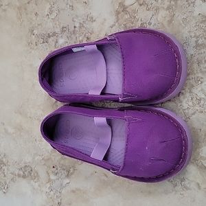 Purple Croc Mary Jane Shoes